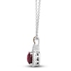 Thumbnail Image 1 of Le Vian Natural Rhodolite Garnet Pendant Necklace 1/3 ct tw Diamonds 14K Vanilla Gold