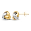 Thumbnail Image 1 of Love Knot Earrings 14K Two-Tone Gold