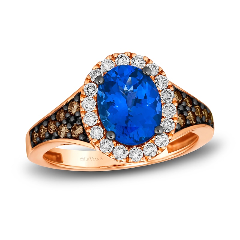 Le Vian Natural Tanzanite Ring 1/2 ct tw Diamonds 14K Strawberry Gold