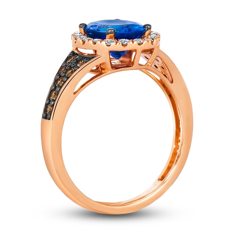 Main Image 2 of Le Vian Natural Tanzanite Ring 1/2 ct tw Diamonds 14K Strawberry Gold