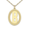 Thumbnail Image 0 of Initial Pendant Necklace 14K Yellow Gold 18"