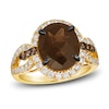 Thumbnail Image 1 of Le Vian Natural Chocolate Quartz Ring 7/8 ct tw Round 14K Honey Gold