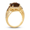 Thumbnail Image 1 of Le Vian Natural Chocolate Quartz Ring 7/8 ct tw Round 14K Honey Gold