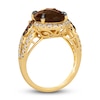 Thumbnail Image 2 of Le Vian Natural Chocolate Quartz Ring 7/8 ct tw Round 14K Honey Gold