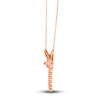 Thumbnail Image 2 of Le Vian Natural Morganite Dragonfly Necklace 1/5 ct tw Diamonds 14K Strawberry Gold 19"