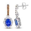 Thumbnail Image 2 of Le Vian Natural Tanzanite Earrings 5/8 ct tw Diamonds 14K Vanilla Gold