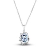 Thumbnail Image 2 of Le Vian Natural Blue Topaz Pendant Necklace 1/4 ct tw Diamonds 14K Vanilla Gold 19"