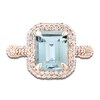 Thumbnail Image 3 of LALI Jewels Natural Aquamarine Engagement Ring 1 ct Diamonds 14K Rose Gold