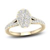Thumbnail Image 1 of Diamond Oval Engagement Ring 1 ct tw Round 14K Yellow Gold
