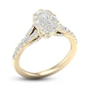 Thumbnail Image 2 of Diamond Oval Engagement Ring 1 ct tw Round 14K Yellow Gold