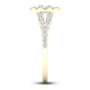 Thumbnail Image 3 of Diamond Oval Engagement Ring 1 ct tw Round 14K Yellow Gold
