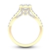 Thumbnail Image 4 of Diamond Oval Engagement Ring 1 ct tw Round 14K Yellow Gold