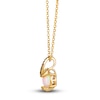 Thumbnail Image 2 of Le Vian Wrapped In Chocolate Diamond Natural Opal Necklace 1/8 ct tw Round 14K Honey Gold 19"