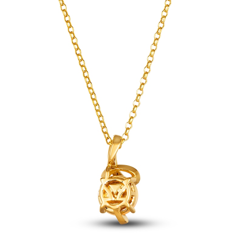 Main Image 3 of Le Vian Wrapped In Chocolate Diamond Natural Opal Necklace 1/8 ct tw Round 14K Honey Gold 19"