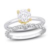 Thumbnail Image 1 of Y-Knot Diamond Bridal Set 1 ct tw Round 14K White Gold (I/I1)