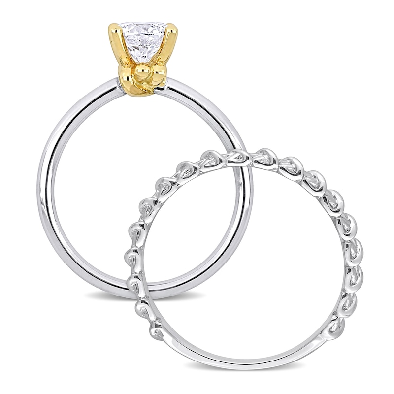 Main Image 3 of Y-Knot Diamond Bridal Set 1 ct tw Round 14K White Gold (I/I1)
