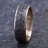 Thumbnail Image 4 of Chevron Wedding Band Tantalum/14K Rose Gold 7.5mm