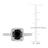Thumbnail Image 4 of Black & White Diamond Engagement Ring 2 ct tw Round 14K White Gold