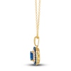 Thumbnail Image 1 of Le Vian Natural Tanzanite & Natural Sapphire Pendant Necklace 1/3 ct tw Diamonds 14K Honey Gold 19"