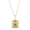 Thumbnail Image 3 of Le Vian Natural Tanzanite & Natural Sapphire Pendant Necklace 1/3 ct tw Diamonds 14K Honey Gold 19"