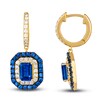 Thumbnail Image 1 of Le Vian Natural Tanzanite & Natural Sapphire Earrings 7/8 ct tw Diamonds 14K Honey Gold