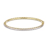 Thumbnail Image 0 of Italia D'Oro Diamond-Cut Tube Bangle Bracelet 14K Yellow Gold 3.0mm