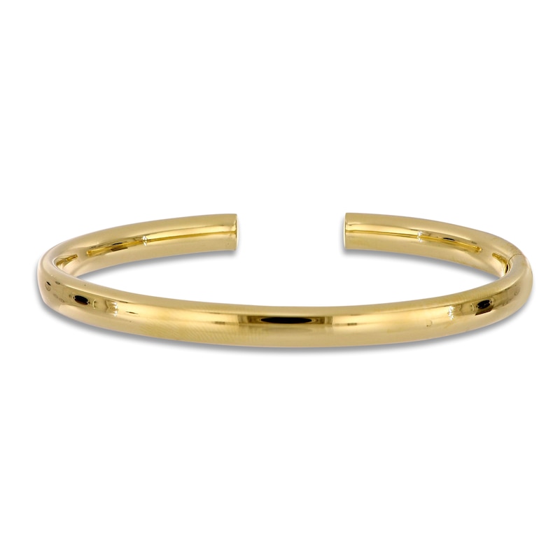 Main Image 1 of Italia D'Oro High-Polish Cuff Bangle Bracelet 14K Yellow Gold