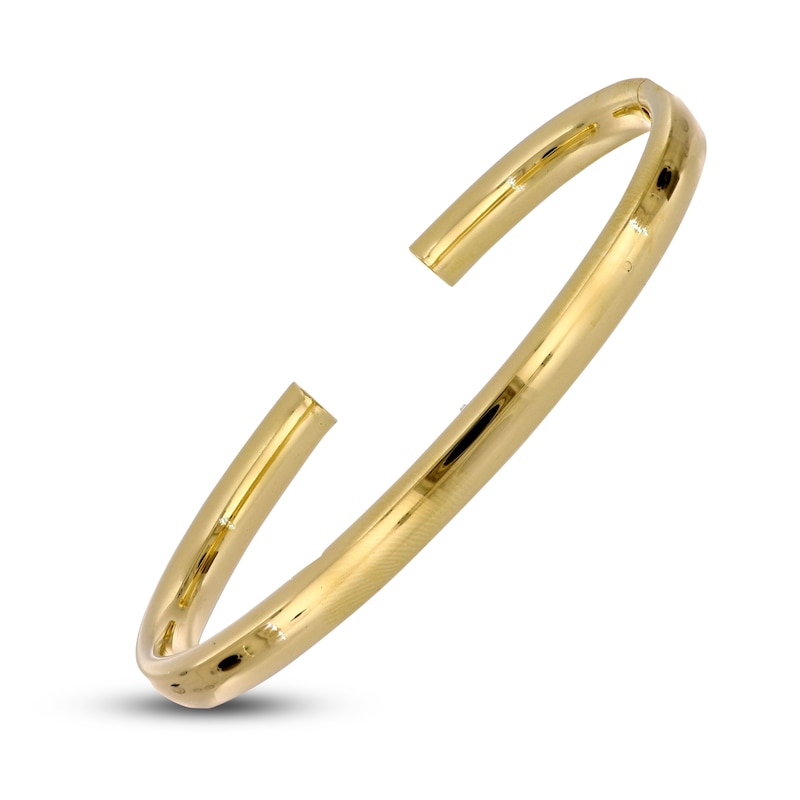 Main Image 2 of Italia D'Oro High-Polish Cuff Bangle Bracelet 14K Yellow Gold