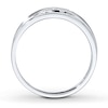 Thumbnail Image 2 of Men's Diamond Anniversary Band 1/10 ct tw Round 14K White Gold