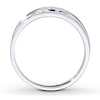 Thumbnail Image 1 of Men's Diamond Anniversary Band 1/10 ct tw Round 14K White Gold