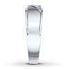 Thumbnail Image 3 of Men's Diamond Anniversary Band 1/10 ct tw Round 14K White Gold
