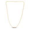 Thumbnail Image 1 of Men's Solid Diamond-Cut Rope Chain Necklace 14K Yellow Gold 24" 3.5mm