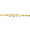 Thumbnail Image 3 of Men's Solid Diamond-Cut Rope Chain Necklace 14K Yellow Gold 24" 3.5mm