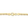 Thumbnail Image 2 of Men's Solid Diamond-Cut Rope Chain Necklace 14K Yellow Gold 24" 3.5mm