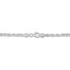 Thumbnail Image 2 of Solid Diamond-Cut Rope Chain Necklace 14K White Gold 30" 3.0mm