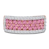 Thumbnail Image 3 of Kallati Round-Cut Natural Pink Sapphire Ring 1/2 ct tw Round 14K Rose Gold