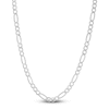 Thumbnail Image 0 of Men's Solid Figaro Chain Necklace 14K White Gold 22" 4.6mm