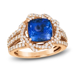 Le Vian Natural Tanzanite Ring 5/8 ct tw Diamonds 18K Strawberry Gold
