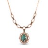 Le Vian Natural Aquaprase Necklace 1-3/4 ct tw Diamonds 18K Strawberry Gold 18"