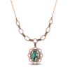 Thumbnail Image 1 of Le Vian Natural Aquaprase Necklace 1-3/4 ct tw Diamonds 18K Strawberry Gold 18"