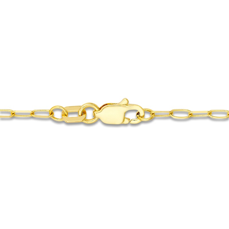 Main Image 4 of High-Polish Solid Cross Medallion Necklace 14K Yellow Gold 22"
