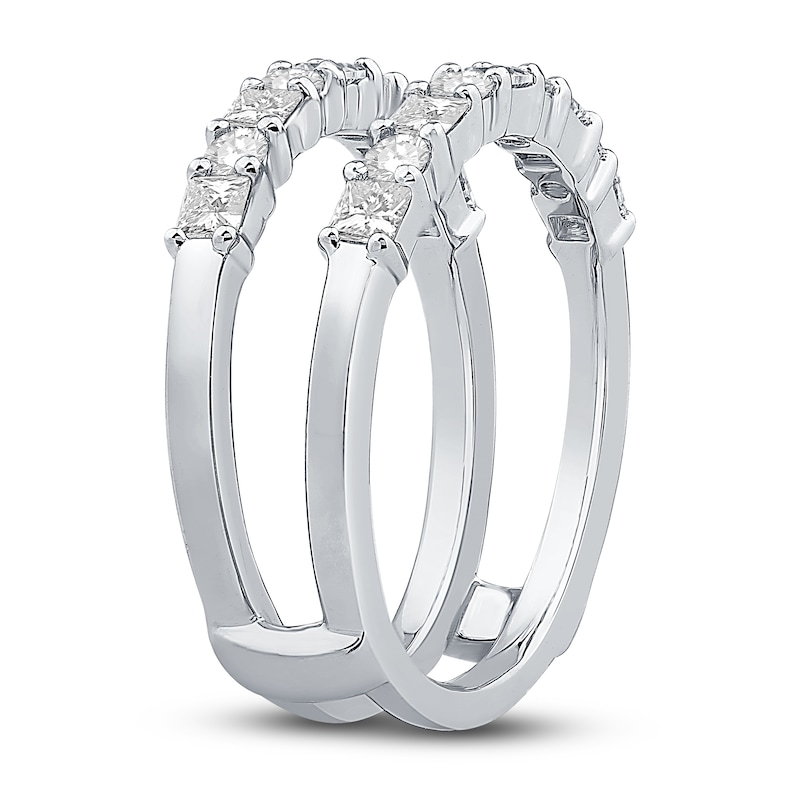 Main Image 2 of Diamond Enhancer Ring 1 ct tw Princess/Round 14K White Gold
