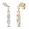 Thumbnail Image 2 of Multi-Cut Diamond Drop Earrings 1-3/4 ct tw 14K Yellow Gold