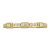 Thumbnail Image 3 of Round & Baguette-Cut Diamond Stackable Anniversary Band 1/8 ct tw 14K Yellow Gold