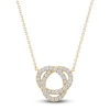 Thumbnail Image 1 of Diamond Circle Necklace 1/4 ct tw 14K Yellow Gold