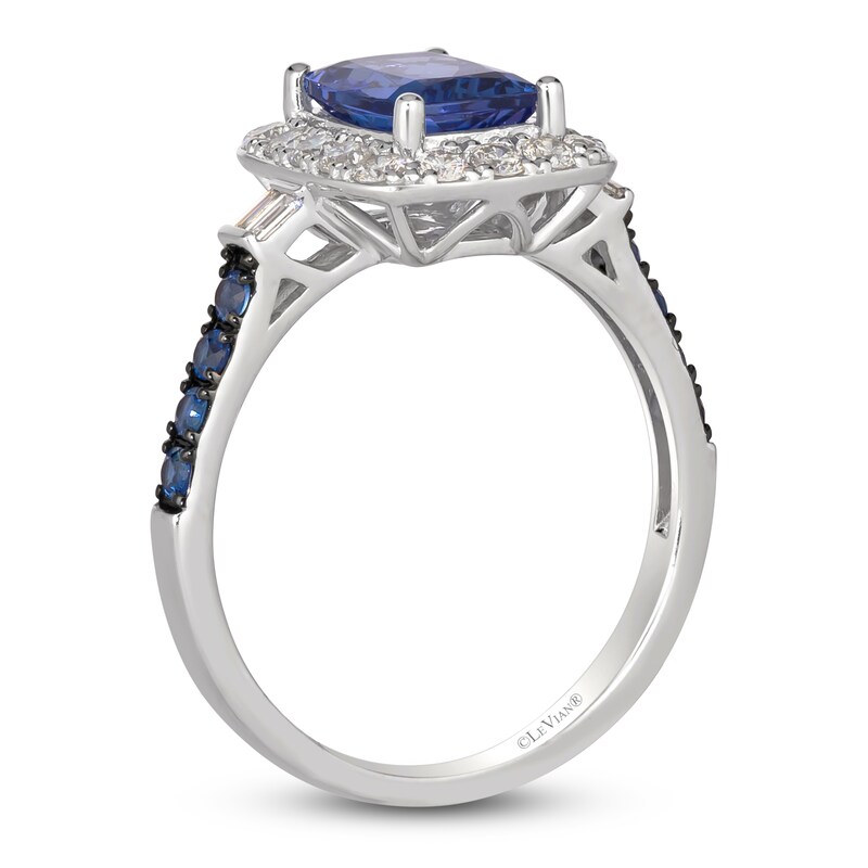 Le Vian Natural Tanzanite, Natural Blue Sapphire  & Diamond Ring 3/8 ct tw 14K Vanilla Gold