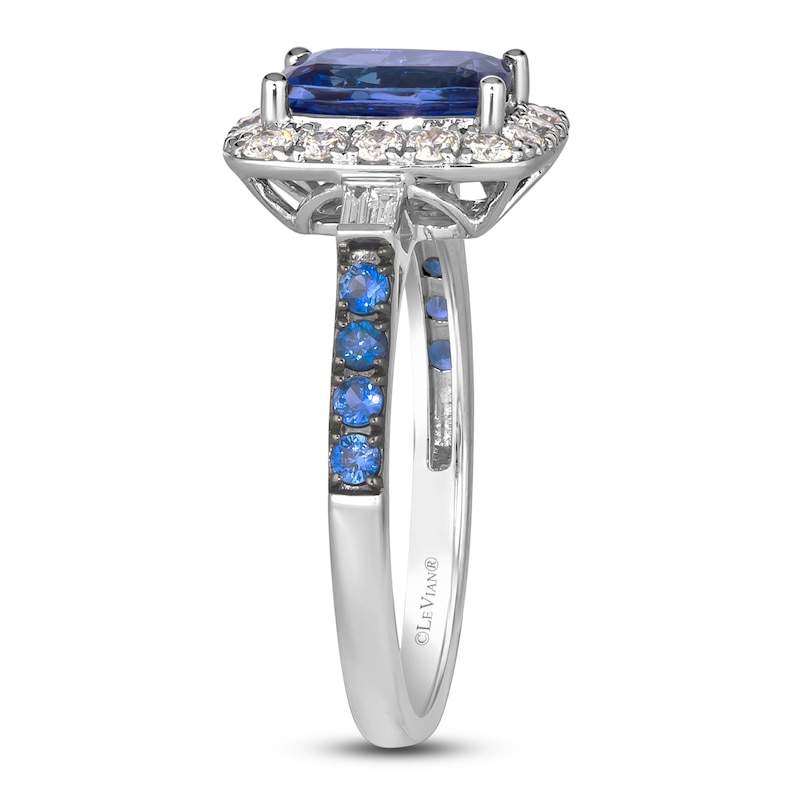 Le Vian Natural Tanzanite, Natural Blue Sapphire  & Diamond Ring 3/8 ct tw 14K Vanilla Gold