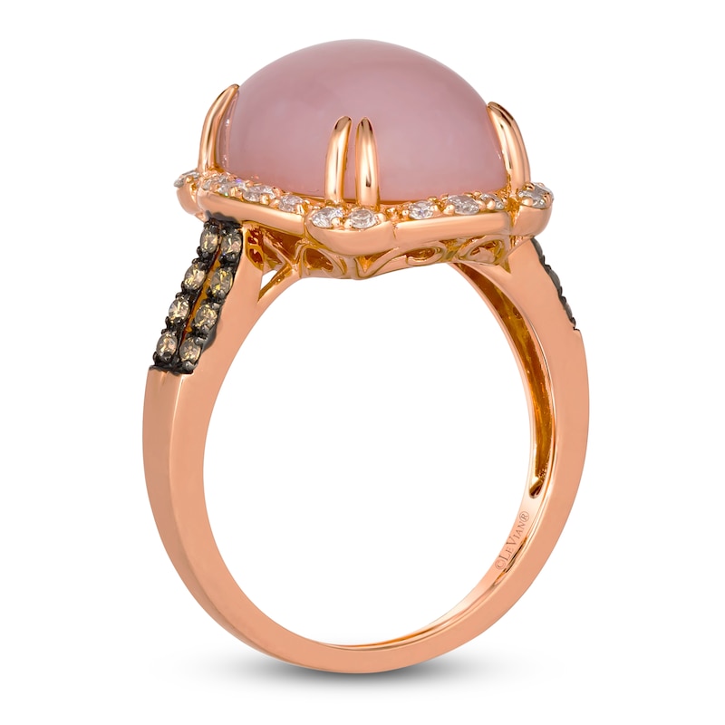 Main Image 2 of Le Vian Natural Opal & Diamond Ring 3/8 ct tw 14K Strawberry Gold