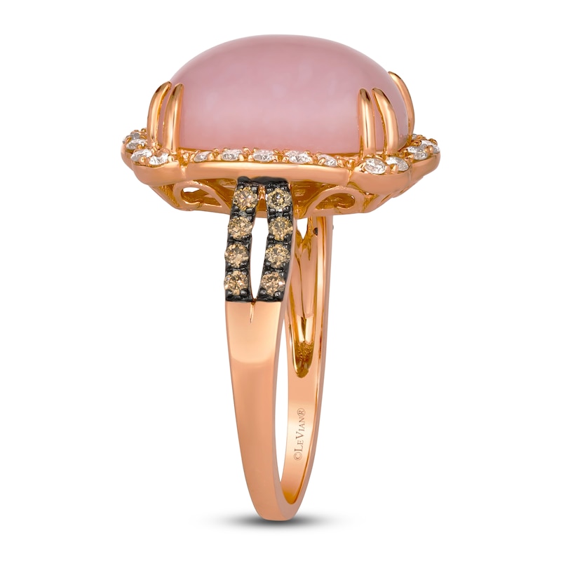 Main Image 3 of Le Vian Natural Opal & Diamond Ring 3/8 ct tw 14K Strawberry Gold