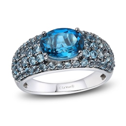 Le Vian Mare Azzurro Natural Blue Topaz Ring 14K Vanilla Gold